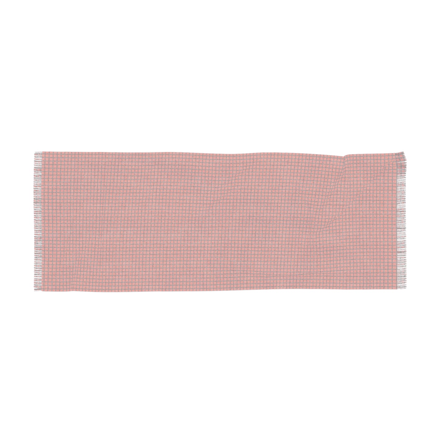 Orange & Brown Gingham Lightweight Scarf