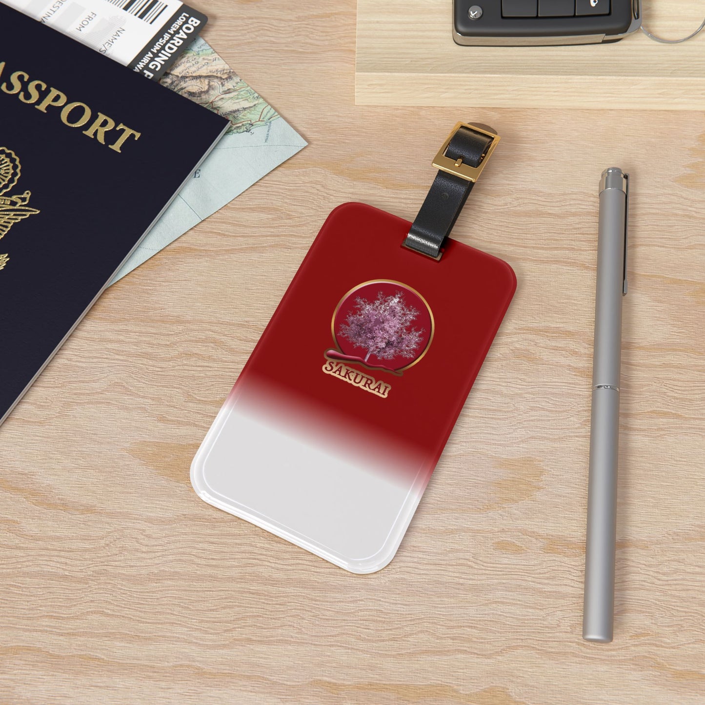 Sakurai Acrylic Luggage Tag