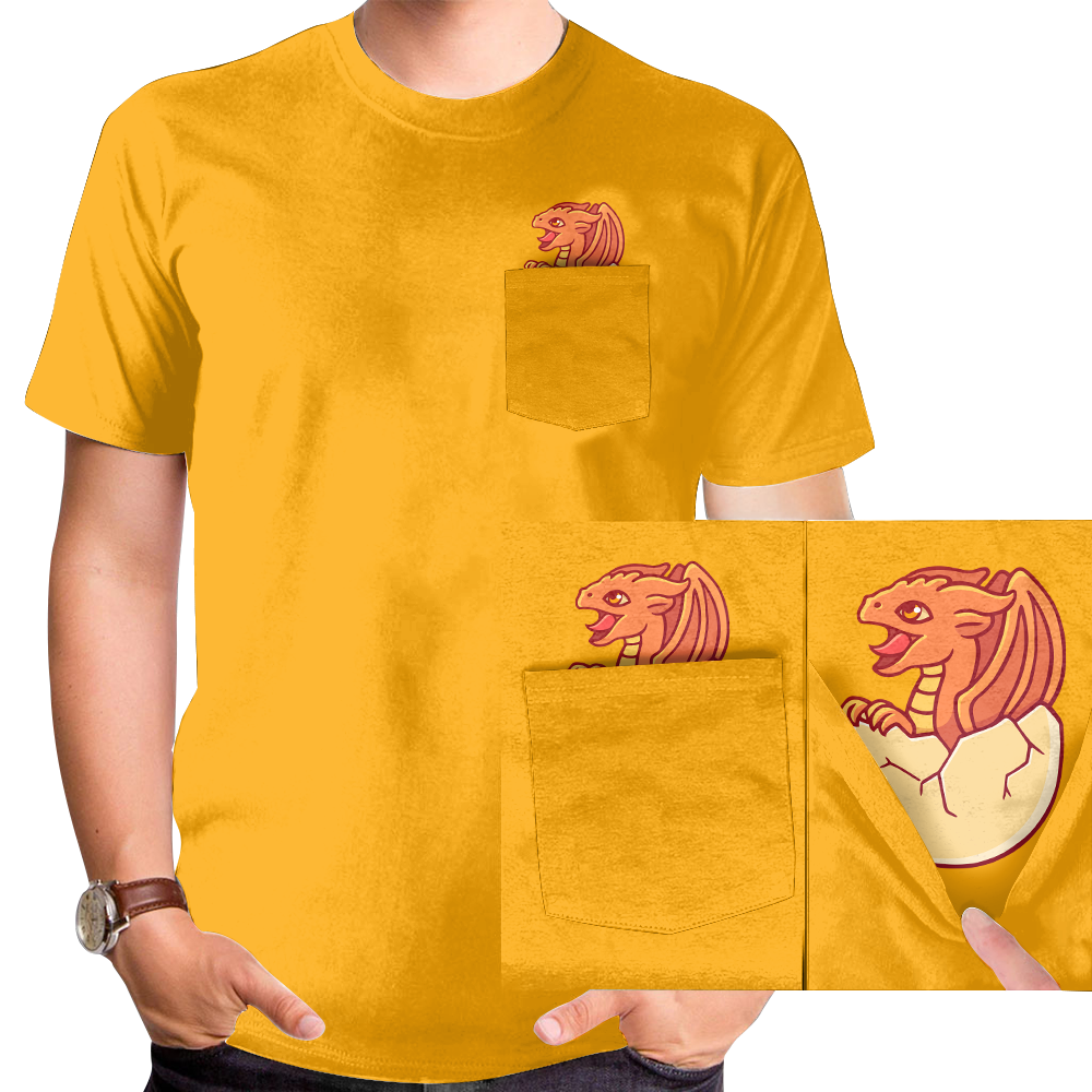 Pocket Dragon T-shirt - NOW AVAILABLE IN MORE COLORS!