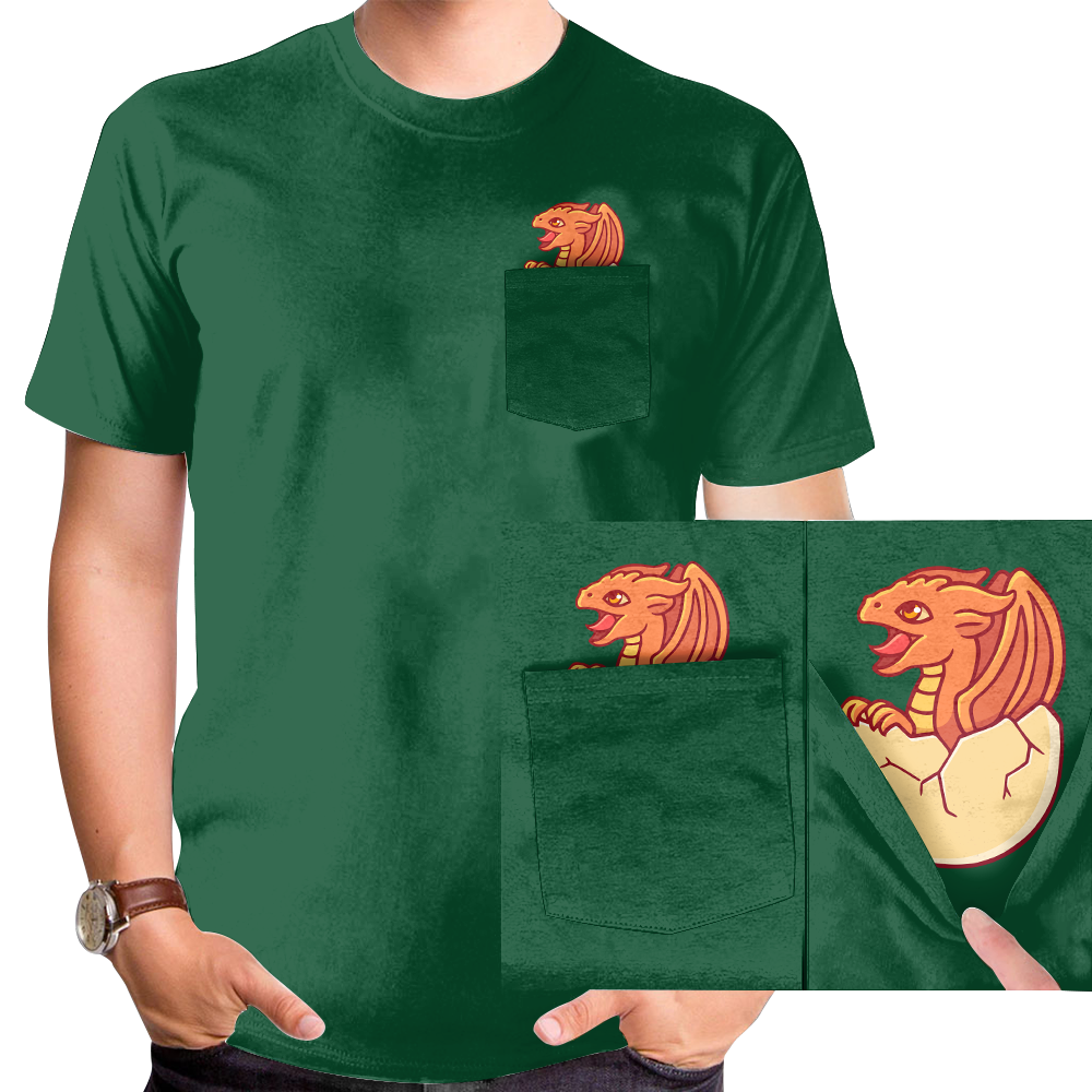 Pocket Dragon T-shirt - NOW AVAILABLE IN MORE COLORS!