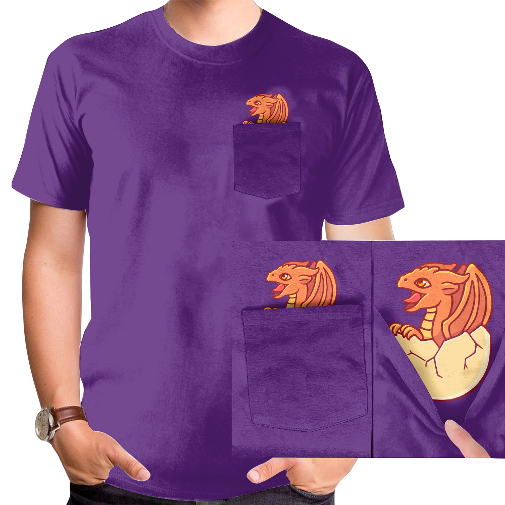 Pocket Dragon T-shirt - NOW AVAILABLE IN MORE COLORS!