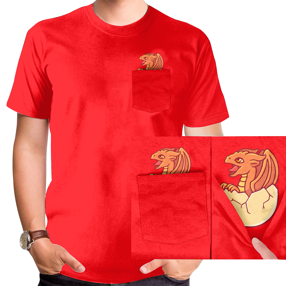 Pocket Dragon T-shirt - NOW AVAILABLE IN MORE COLORS!