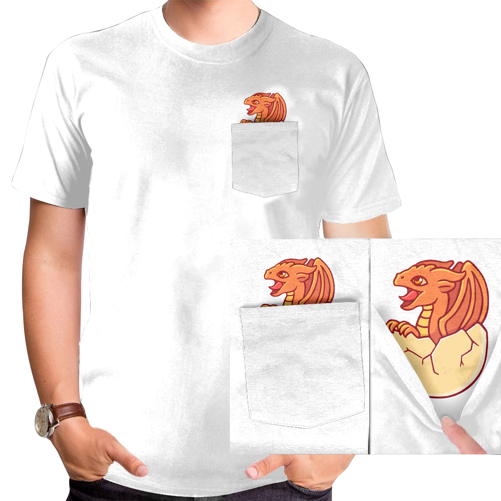 Pocket Dragon T-shirt - NOW AVAILABLE IN MORE COLORS!