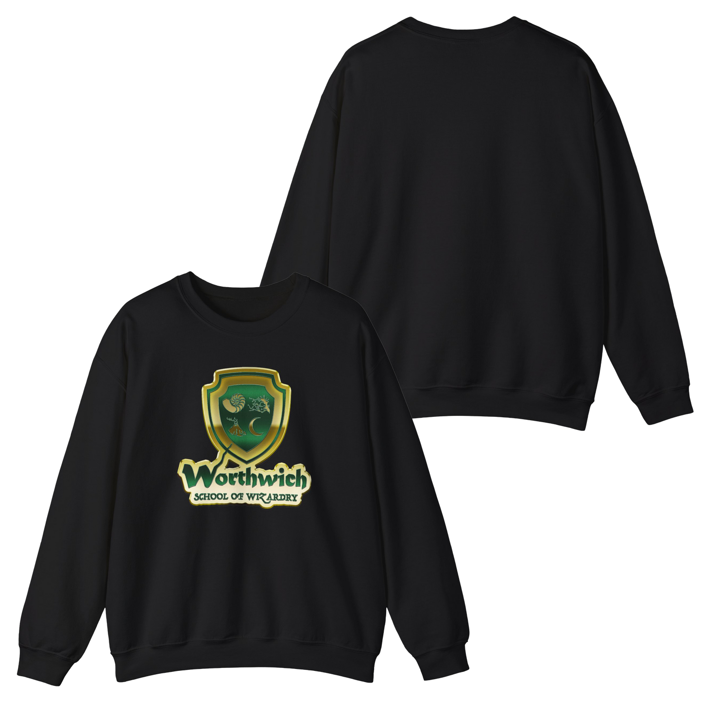 Worthwich Unisex Pullover Crewneck Sweatshirt Gildan 18000