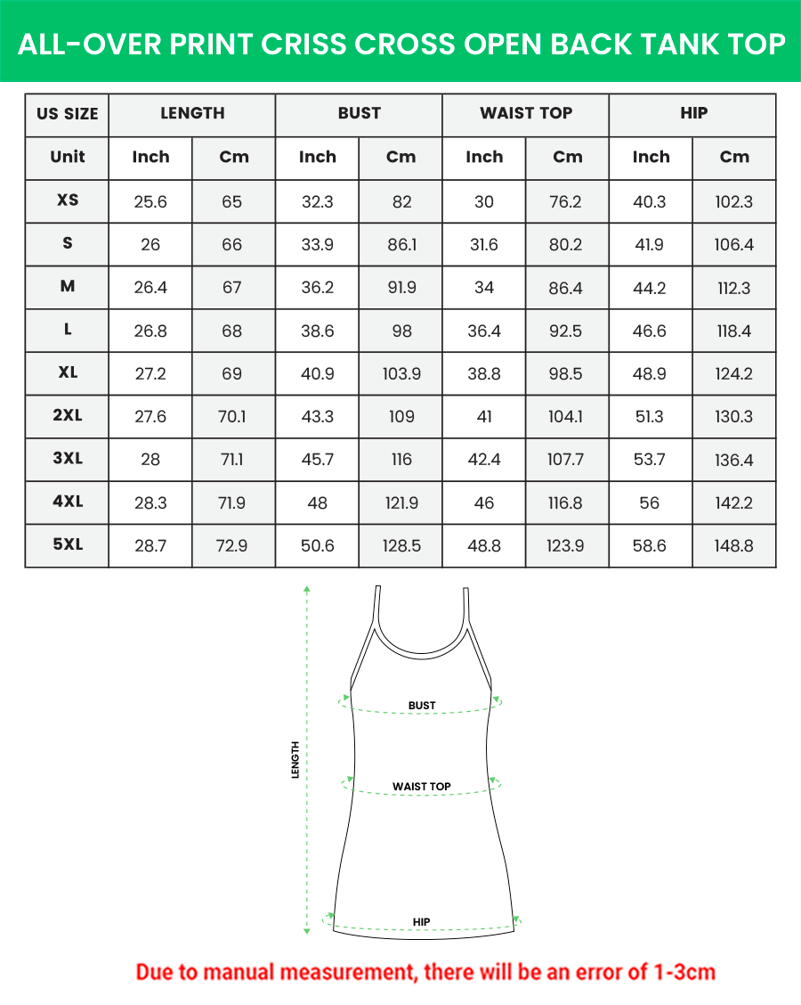 Spacey Crisscross Back Tank Top