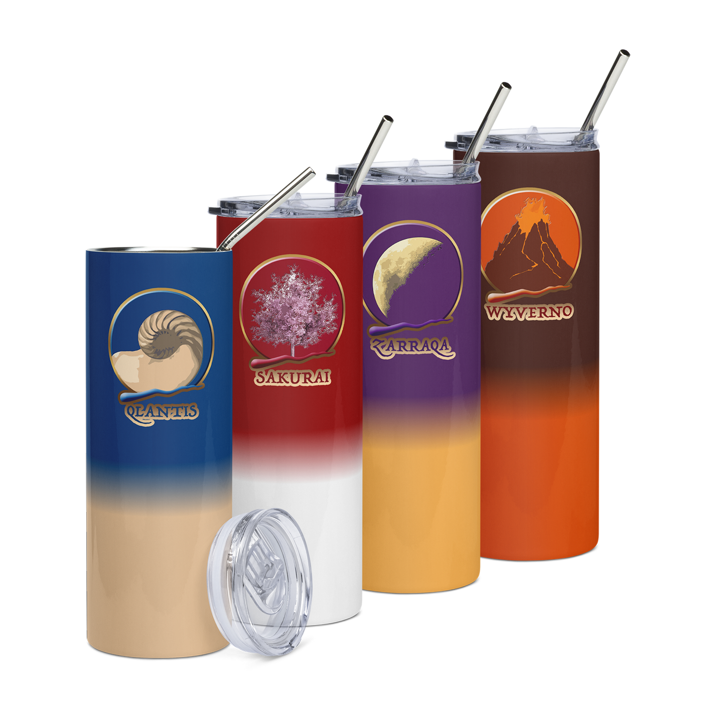 First Year Skinny Tumbler with Metal Straw