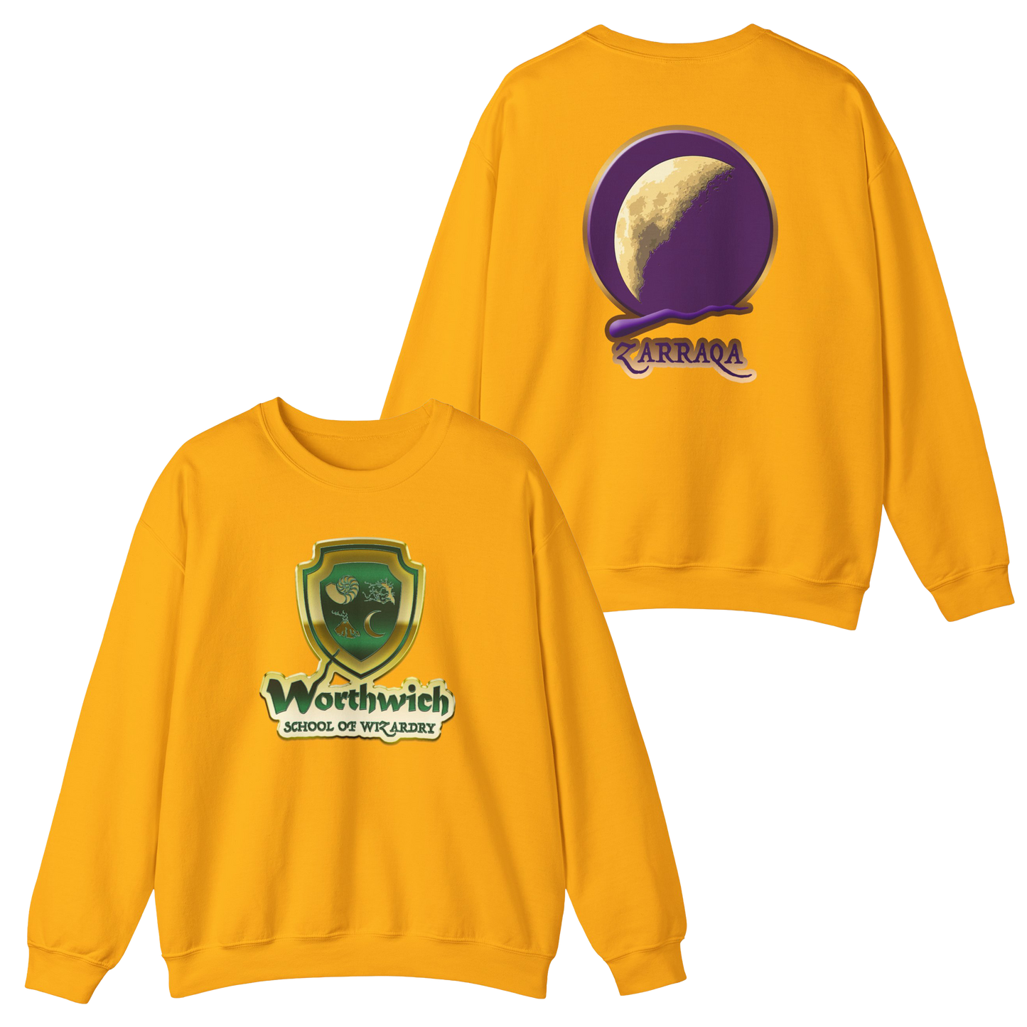 Worthwich Unisex Pullover Crewneck Sweatshirt Gildan 18000