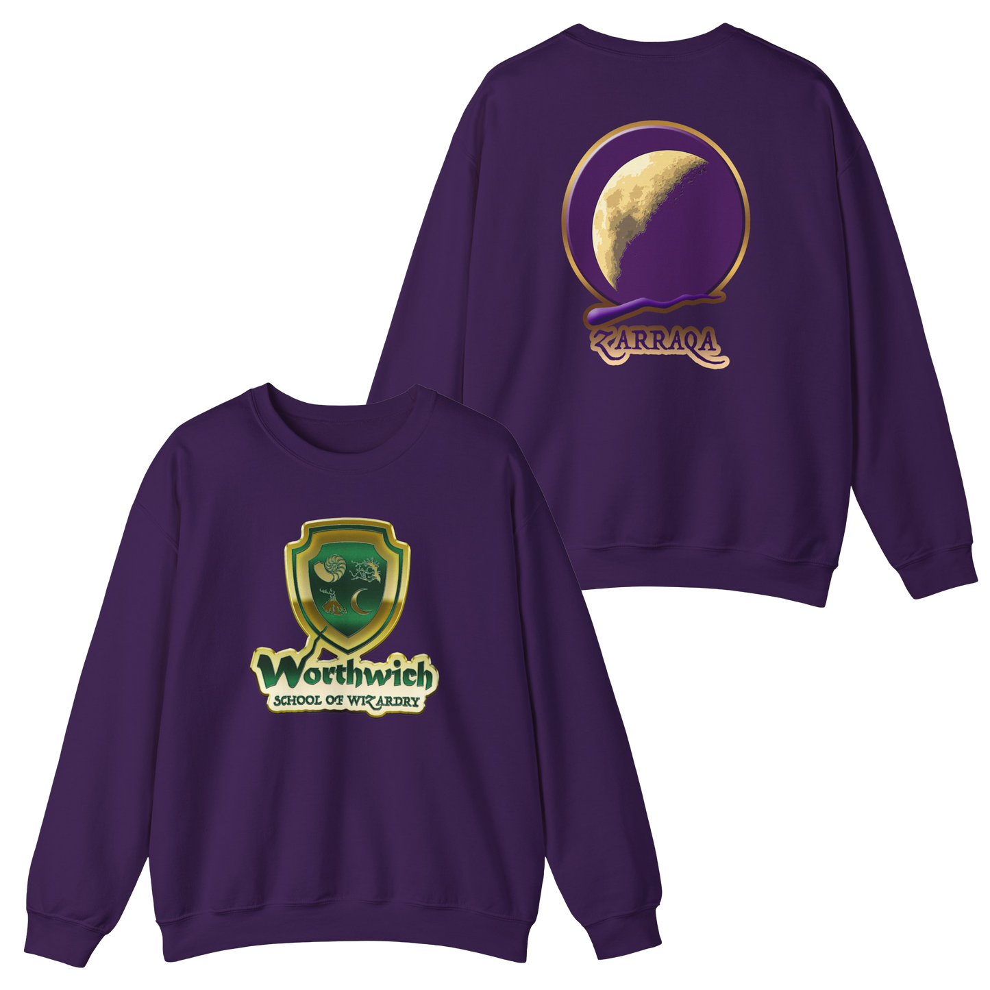 Worthwich Unisex Pullover Crewneck Sweatshirt Gildan 18000