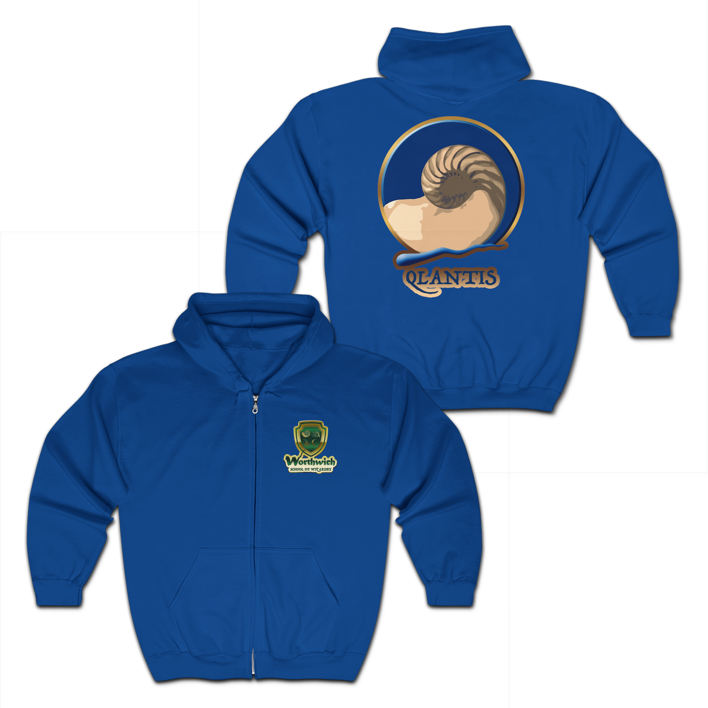 Worthwich House Unisex Full Zip Heavy Blend Hooded Sweatshirt