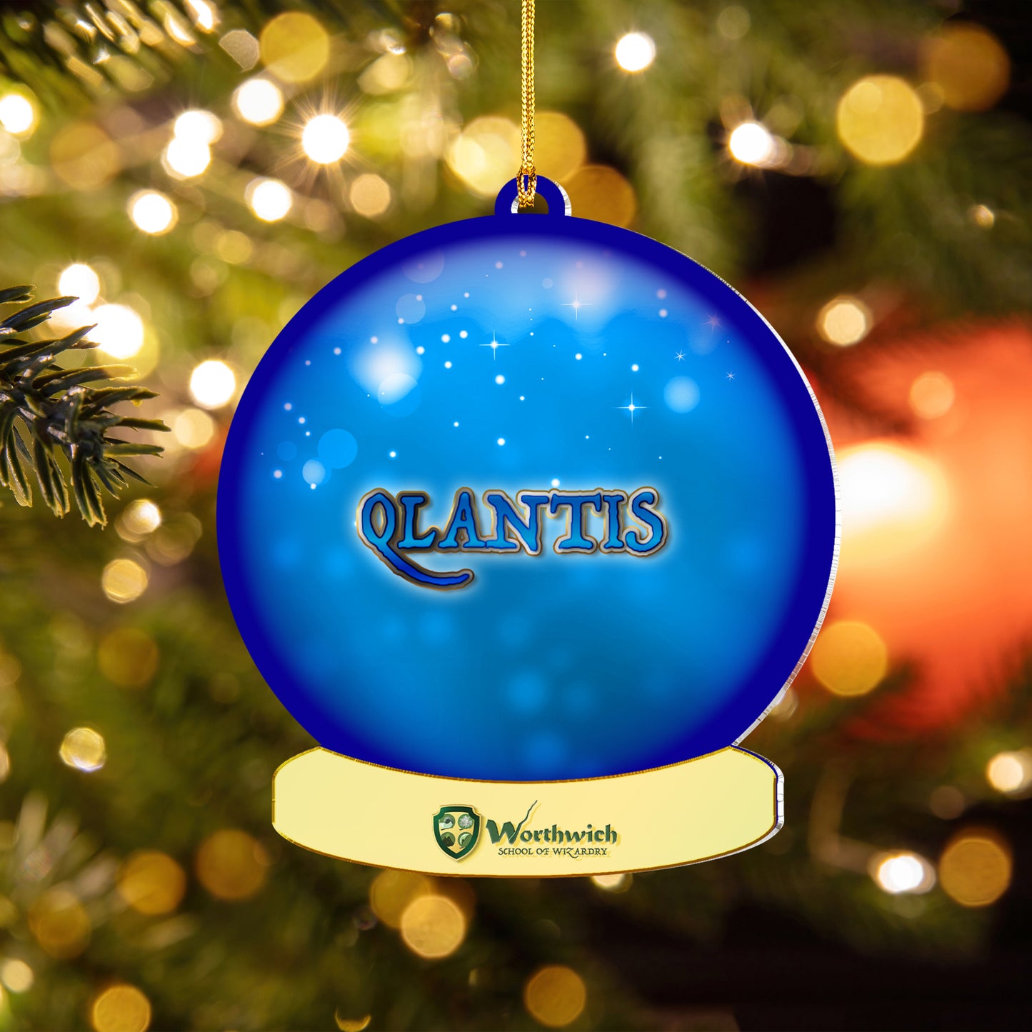 2D Acrylic Crystal Ball Ornament