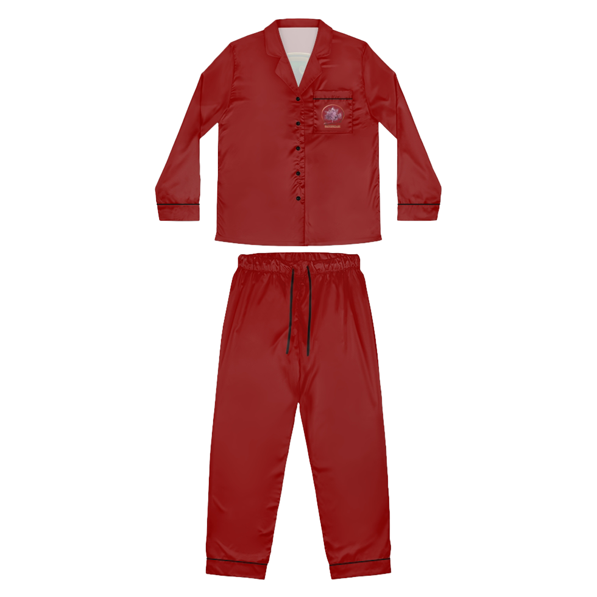 Sakurai Women's Satin Pajamas Set