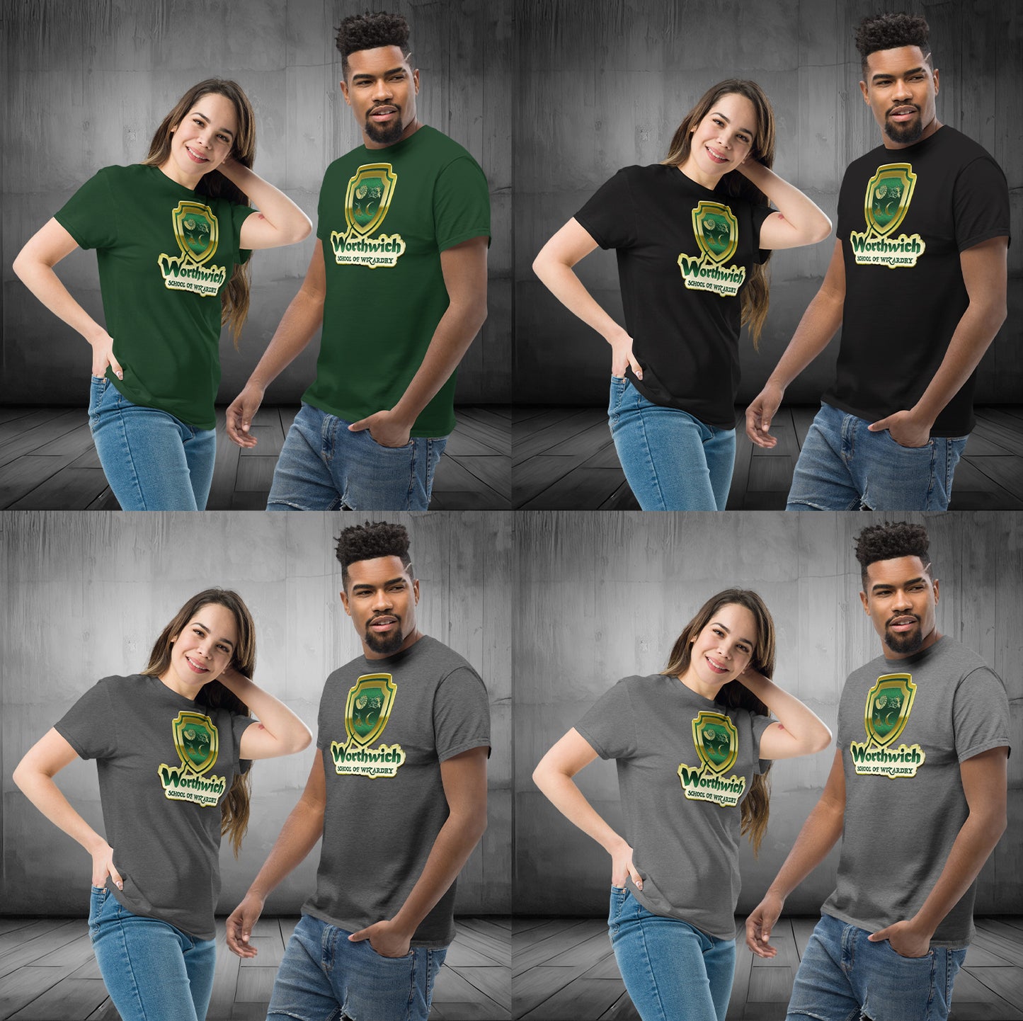 Worthwich (alt logo) Gildan 5000 Unisex classic tee