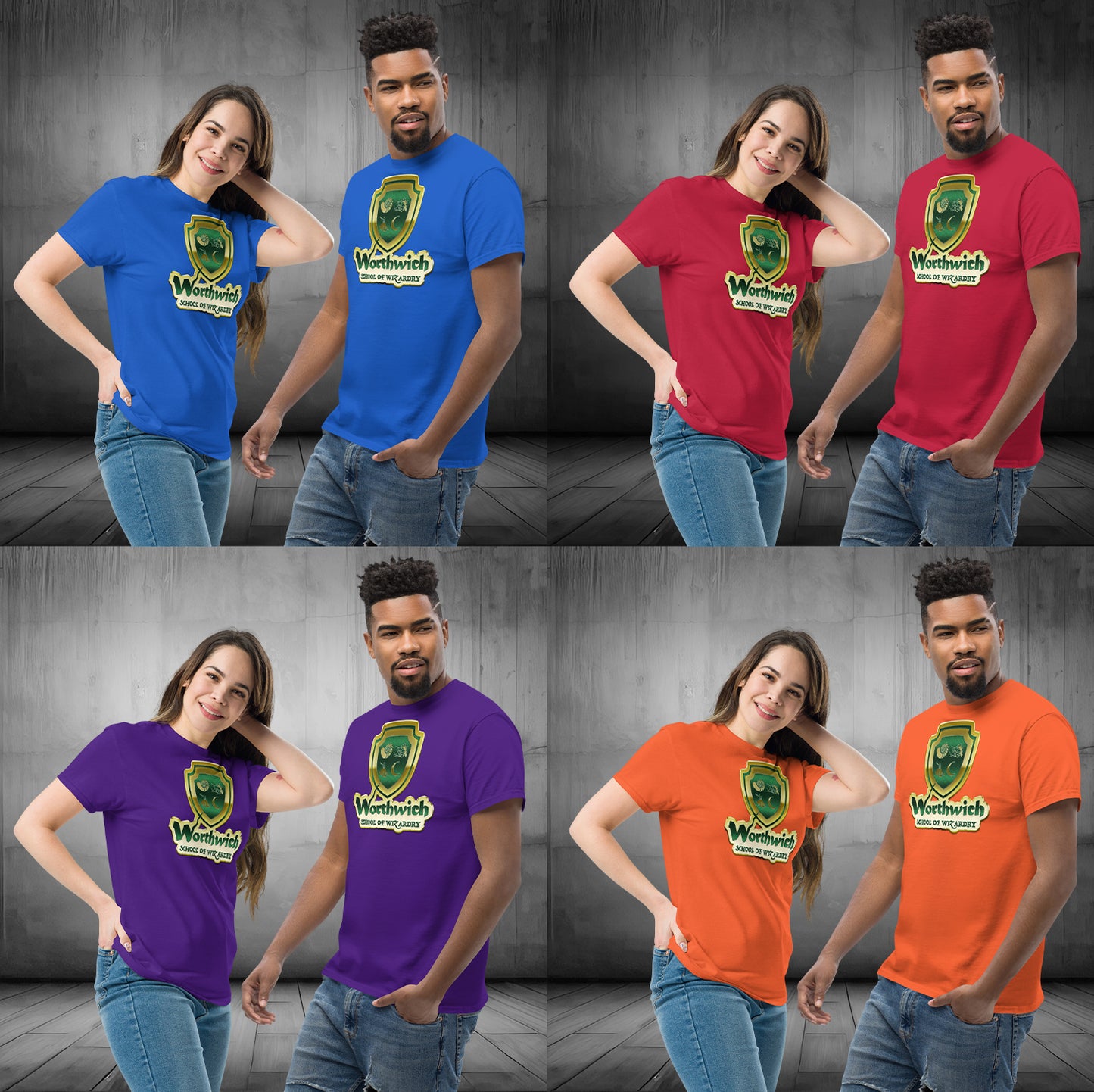 Worthwich (alt logo) Gildan 5000 Unisex classic tee