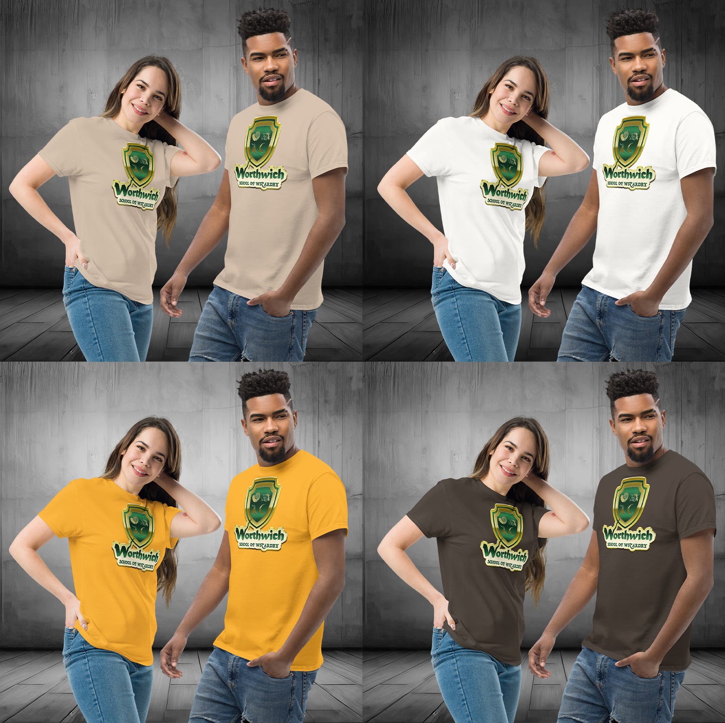 Worthwich (alt logo) Gildan 5000 Unisex classic tee