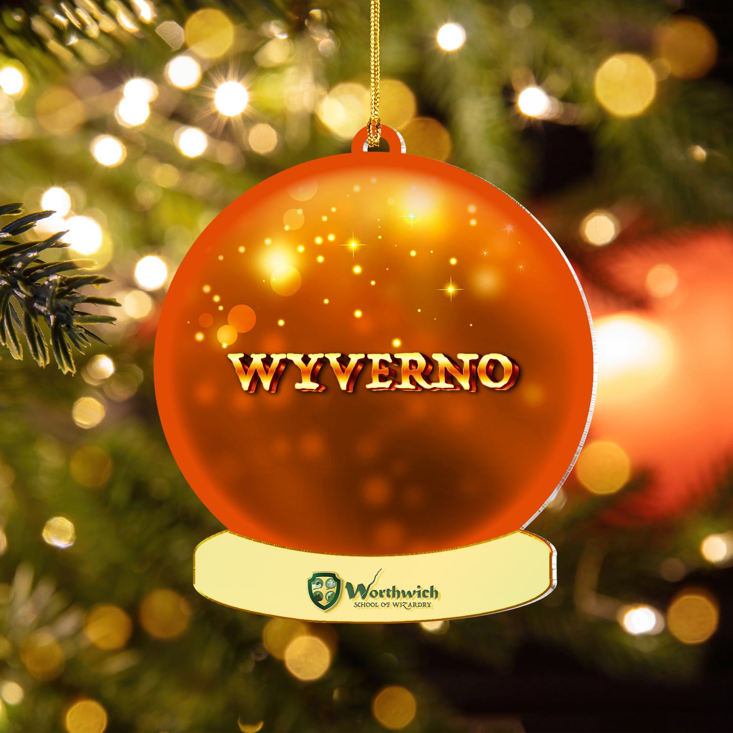 2D Acrylic Crystal Ball Ornament