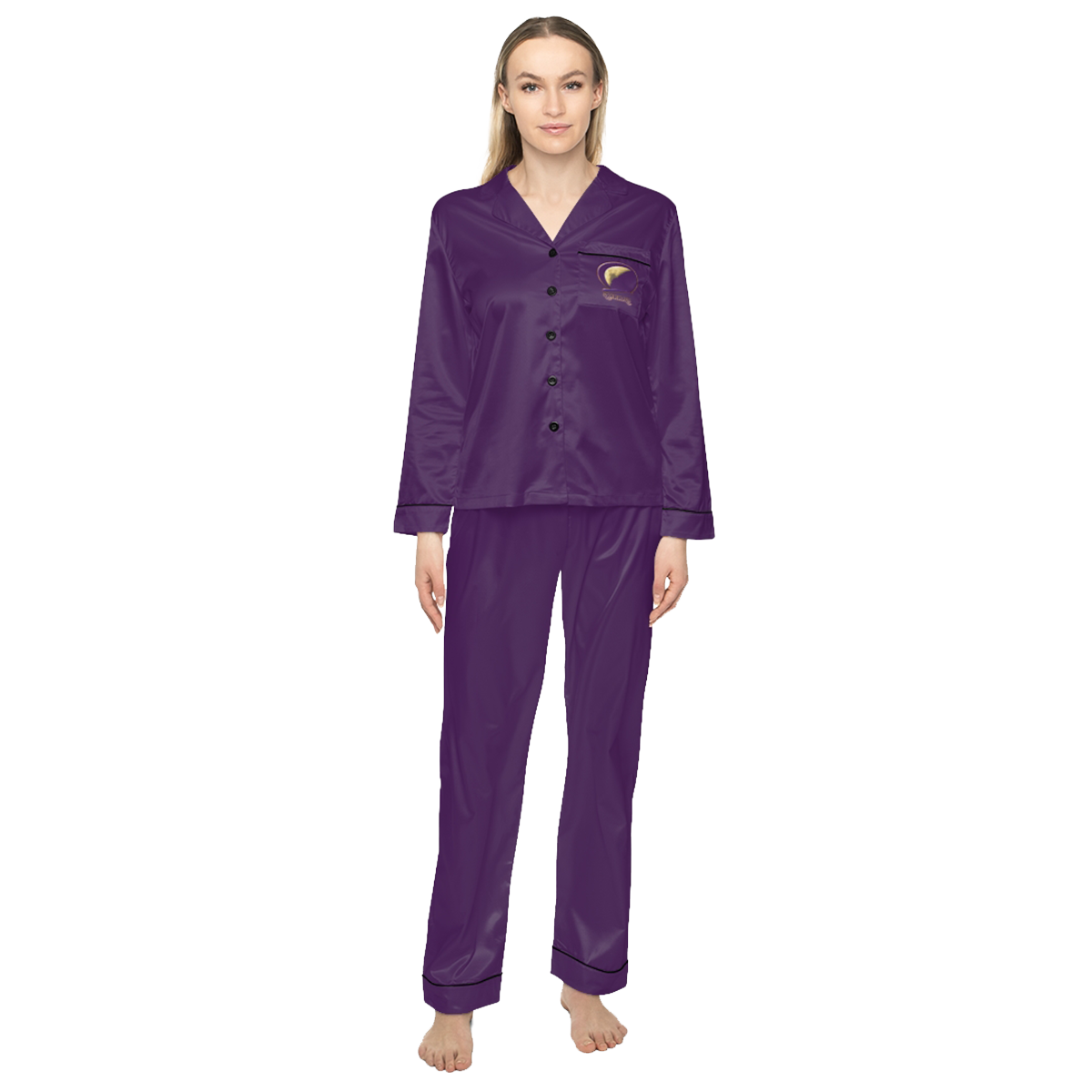 Zarraqa Women's Satin Pajamas Set
