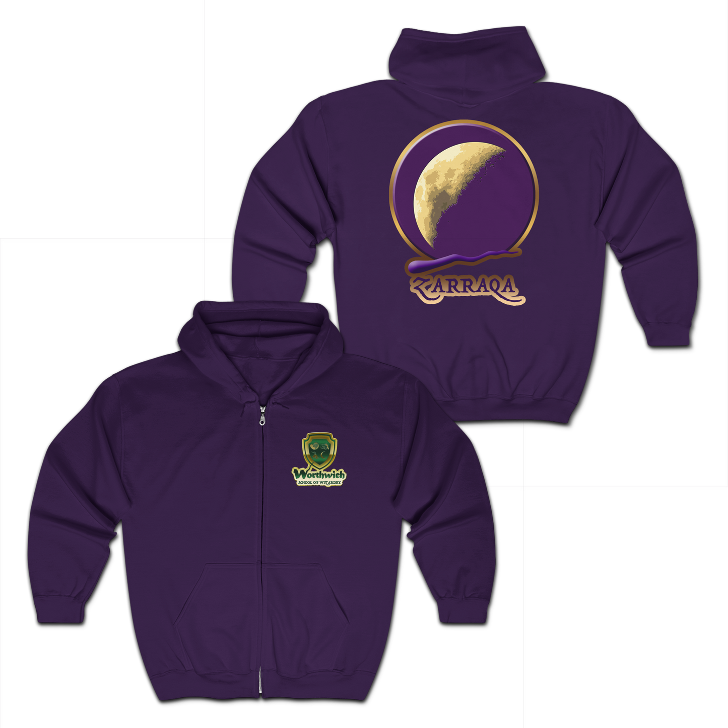 Worthwich House Unisex Full Zip Heavy Blend Hooded Sweatshirt