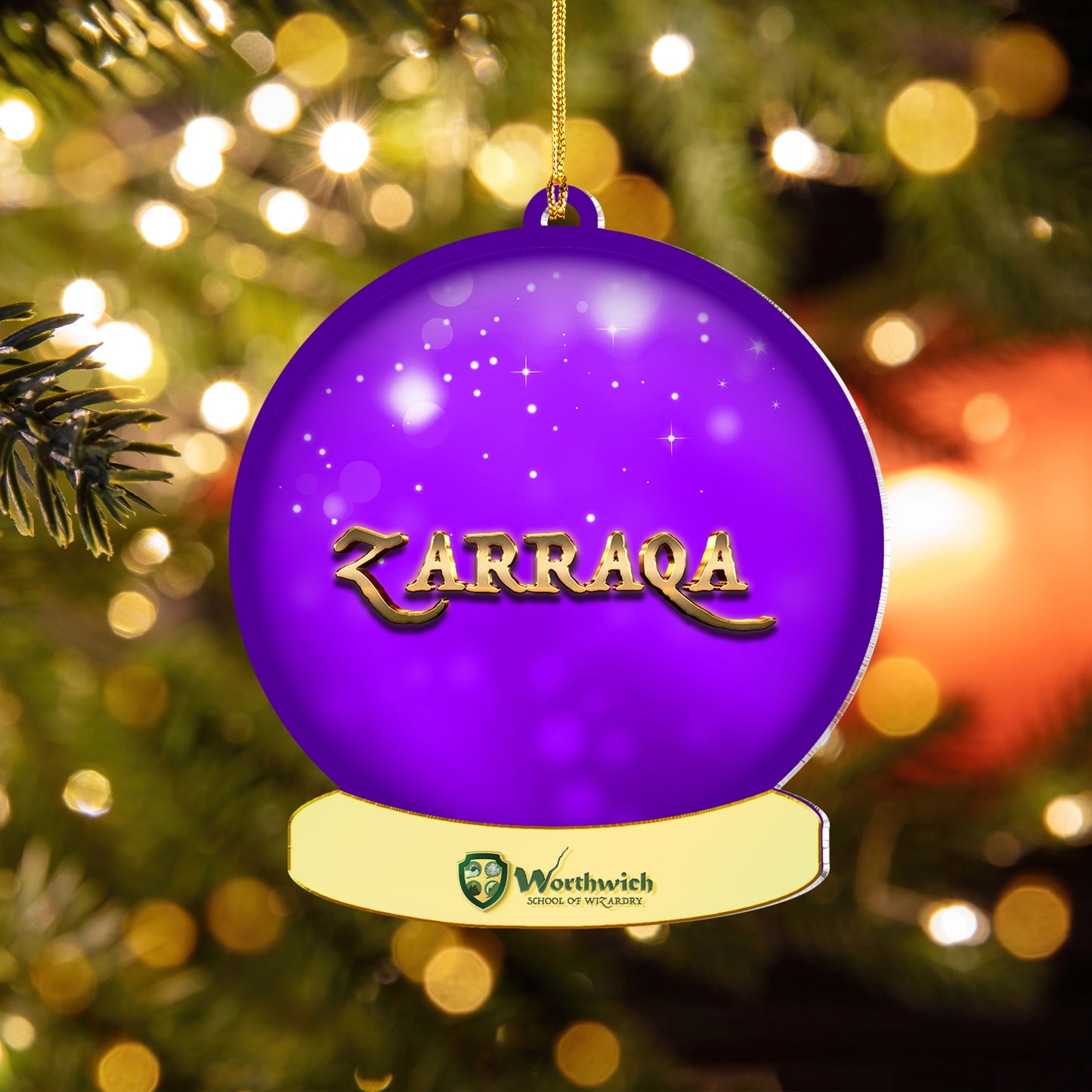 2D Acrylic Crystal Ball Ornament