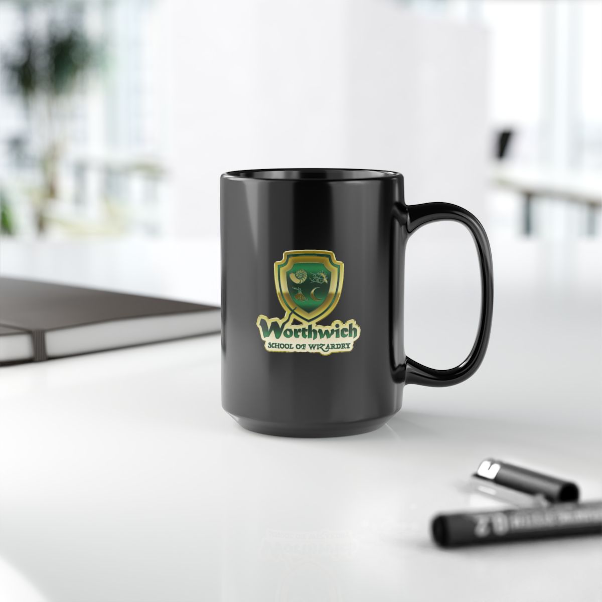 Worthwich 11oz or 15oz Black Mug