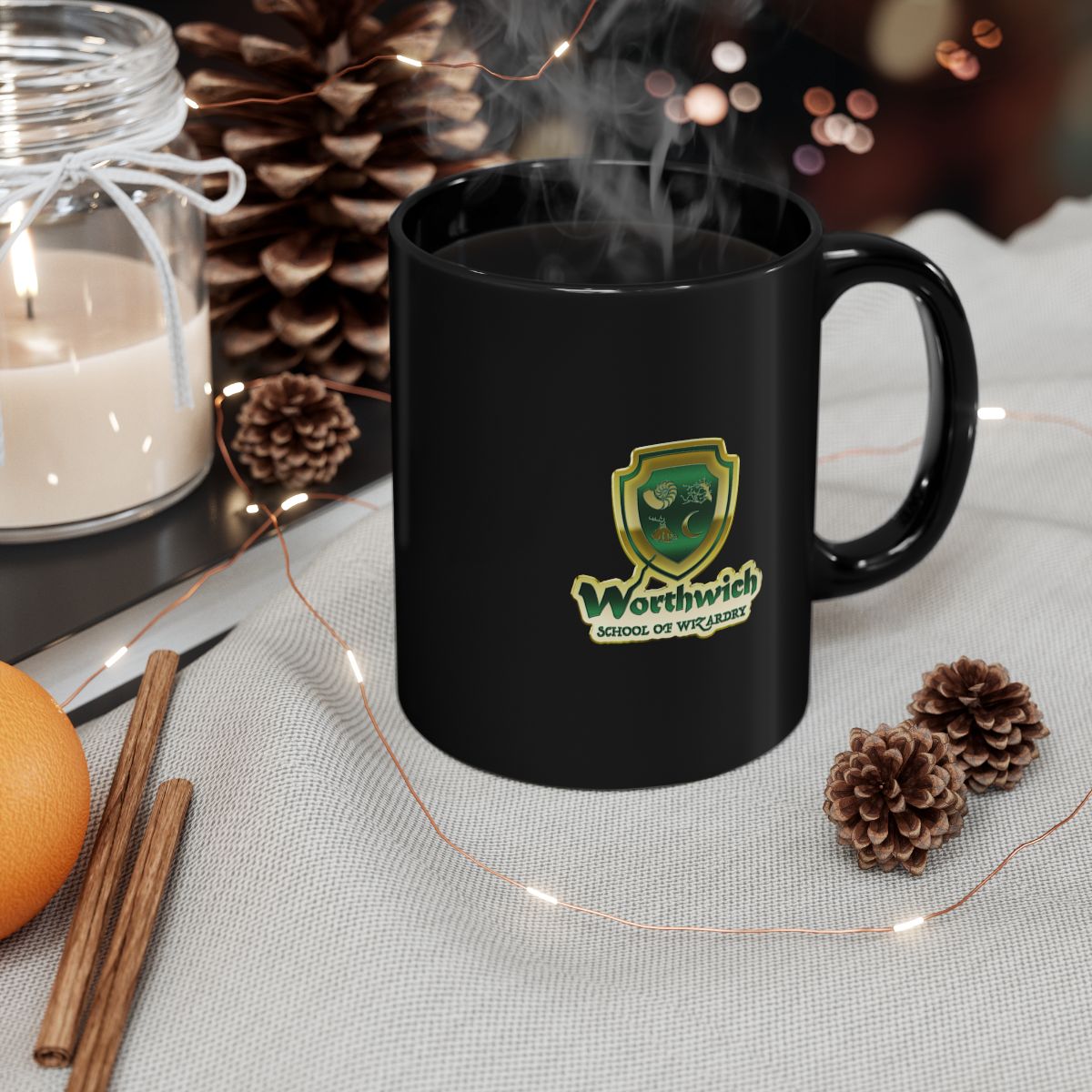 Worthwich 11oz or 15oz Black Mug