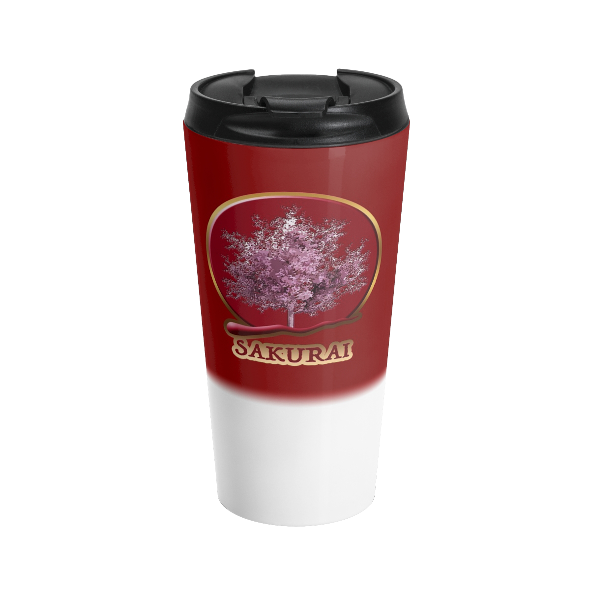Sakurai Stainless Steel Travel Mug 15oz w/ Flip-top Lid