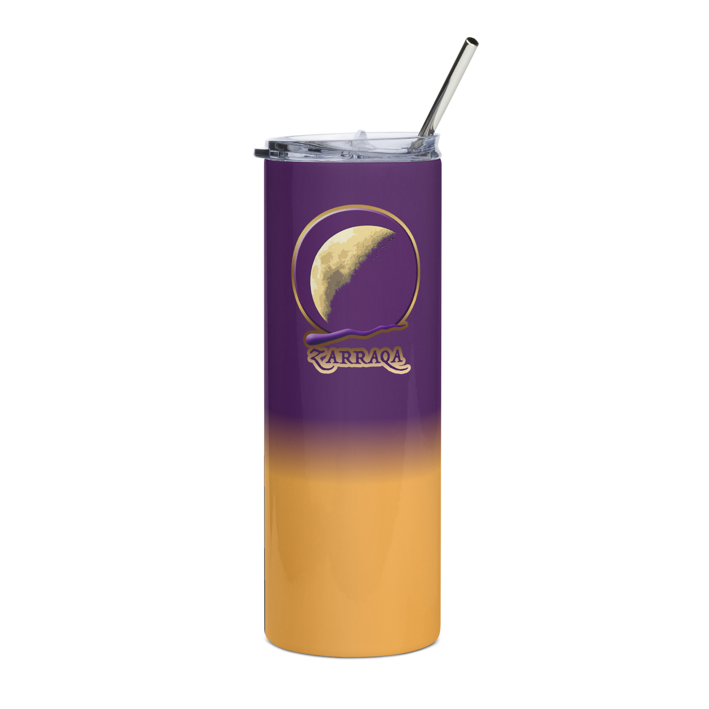 Zarraqa Skinny Tumbler with Metal Straw