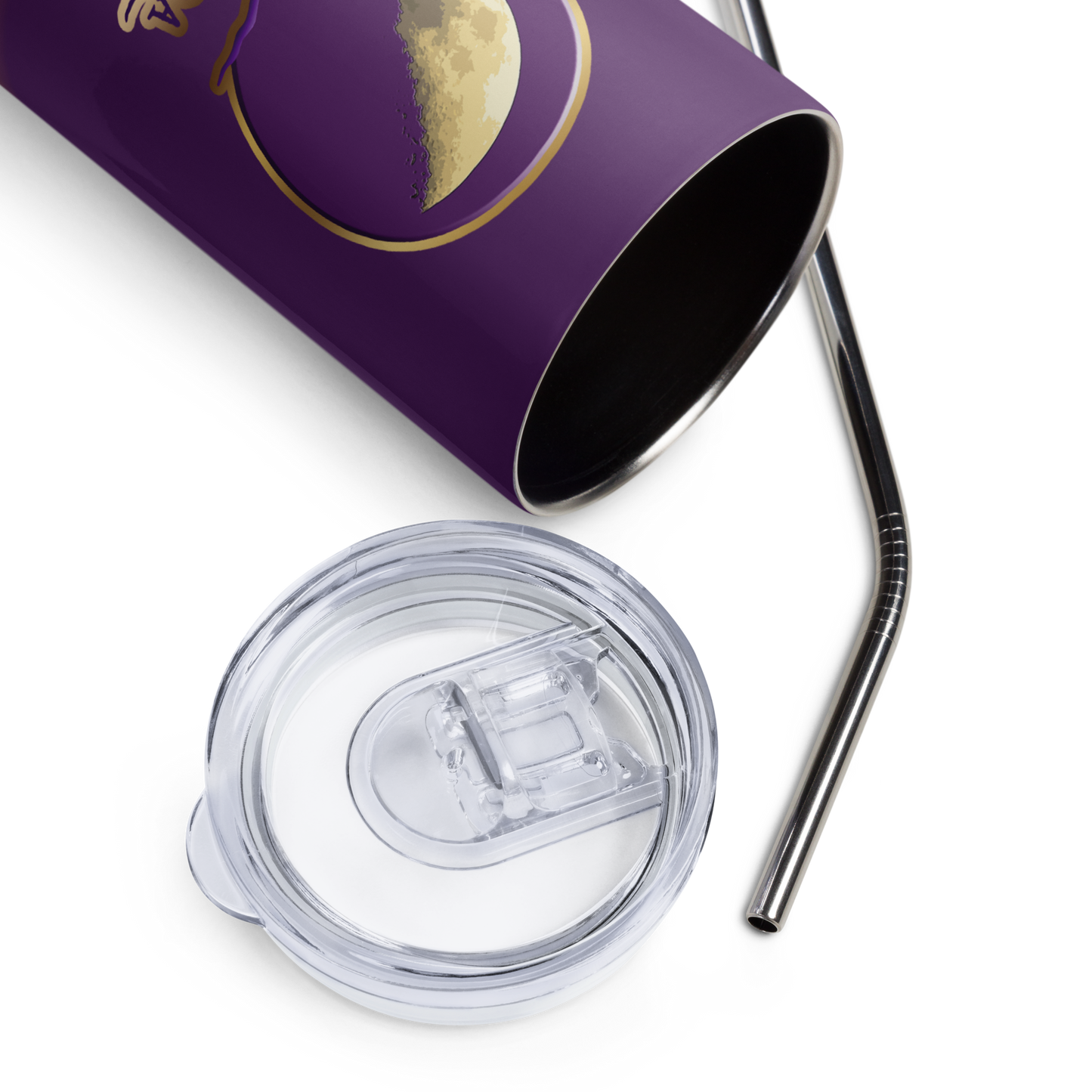 Zarraqa Skinny Tumbler with Metal Straw