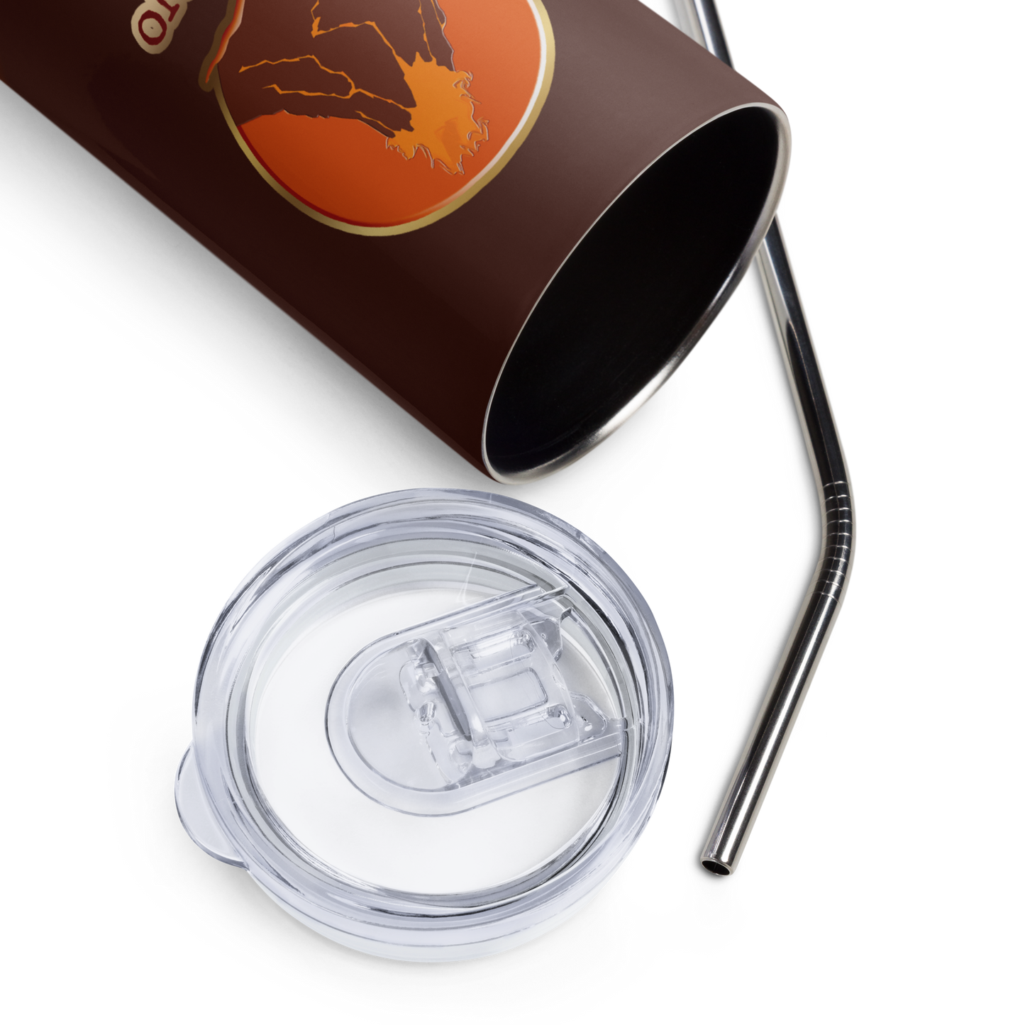 Wyverno Skinny Tumbler with Metal Straw