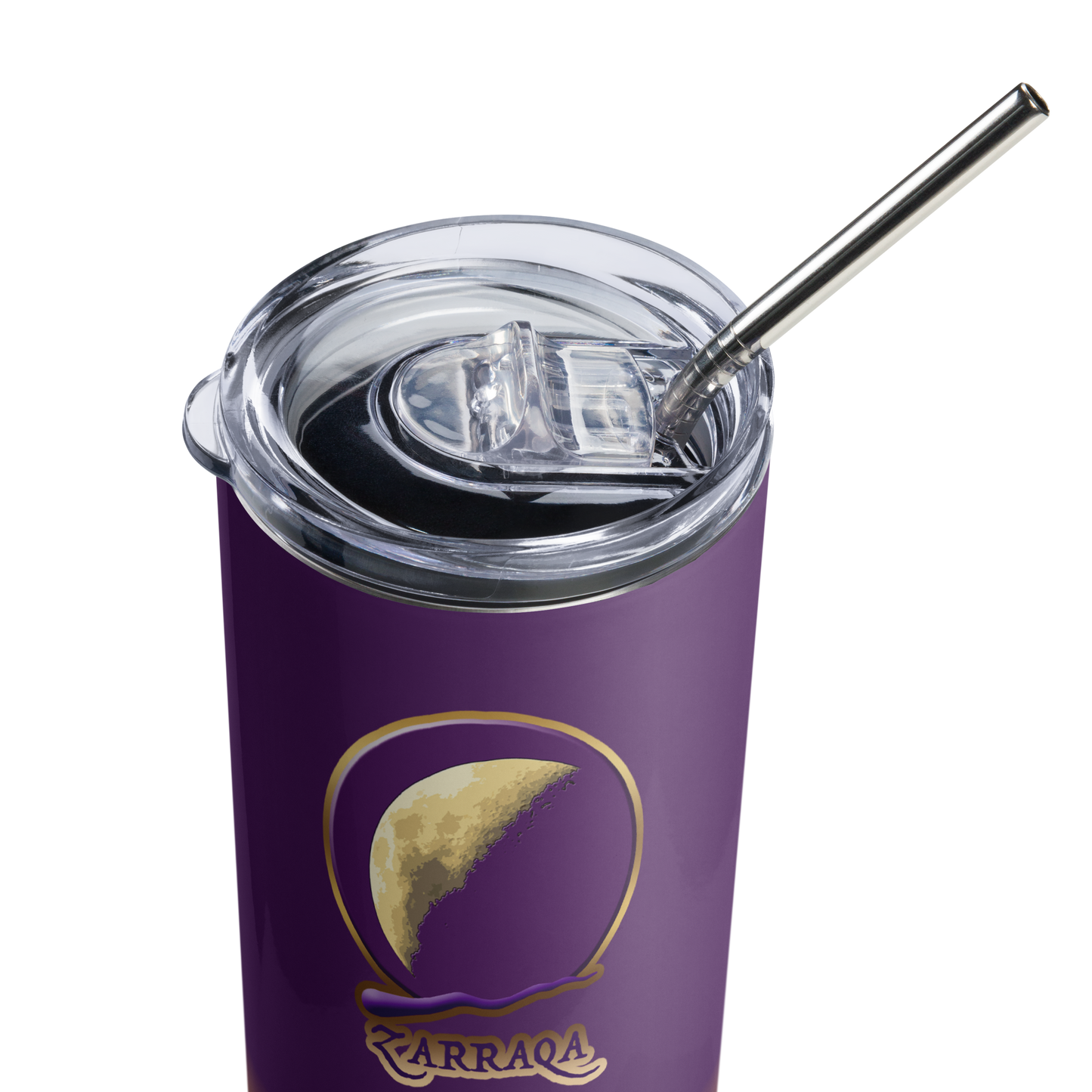 Zarraqa Skinny Tumbler with Metal Straw