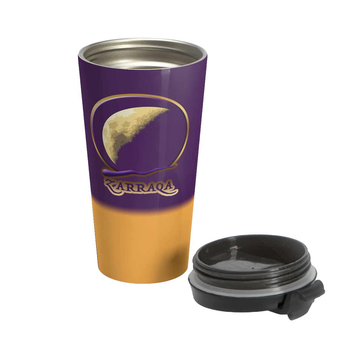 Zarraqa Stainless Steel Travel Mug 15oz w/ Flip-top Lid