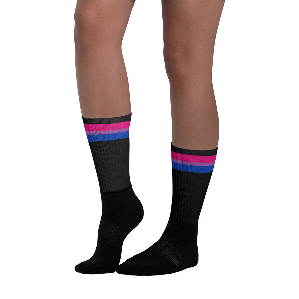Bi-Pride Black Socks