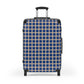 Blue & Tan Gingham Suitcase