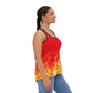 Flame Pattern Tank Top