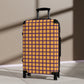 Gold & Purple Gingham Suitcase