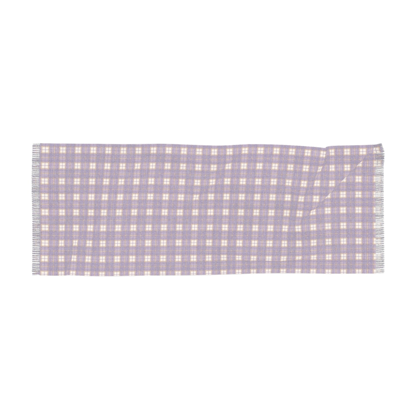 Purple Plaid Lightweight Scarf