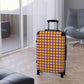 Gold & Purple Gingham Suitcase