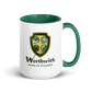 Ceramic Mug with Color Handle and Interior