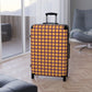 Gold & Purple Gingham Suitcase