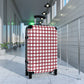 White & Red Gingham Suitcase