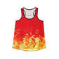 Flame Pattern Tank Top