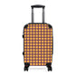Gold & Purple Gingham Suitcase