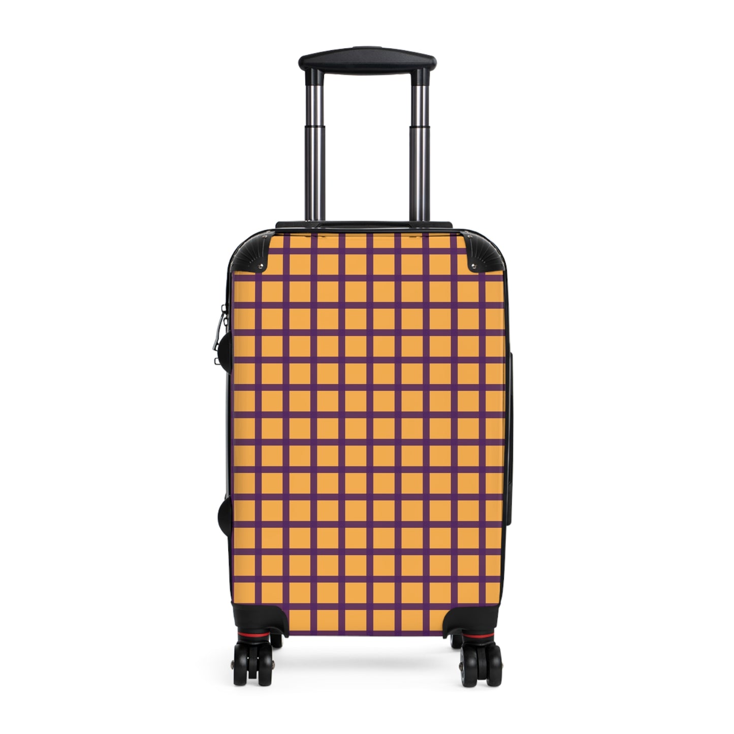 Gold & Purple Gingham Suitcase