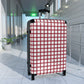 White & Red Gingham Suitcase