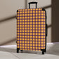 Gold & Purple Gingham Suitcase