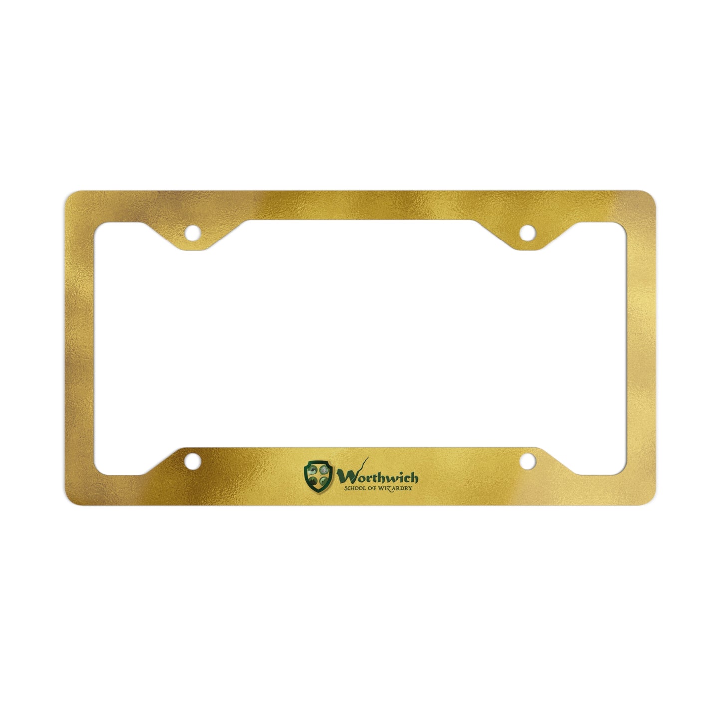 Worthwich Gold License Plate Frame