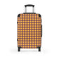 Gold & Purple Gingham Suitcase