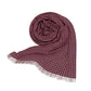 Purple & Gold Gingham Lightweight Scarf
