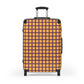 Gold & Purple Gingham Suitcase
