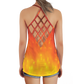 Fiery Crisscross Back Tank Top