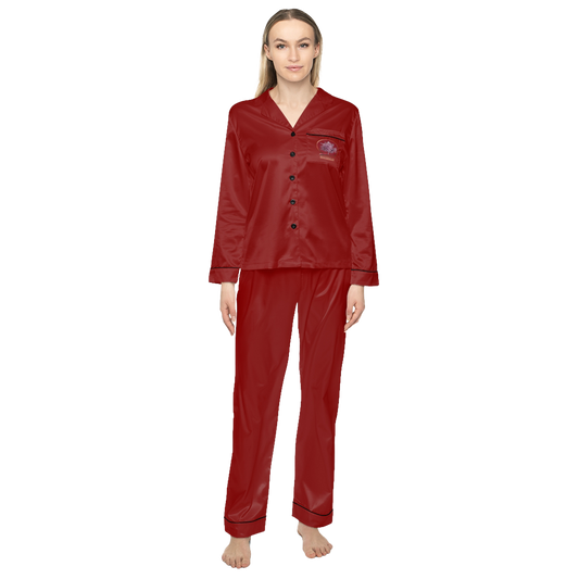 Sakurai Women's Satin Pajamas Set